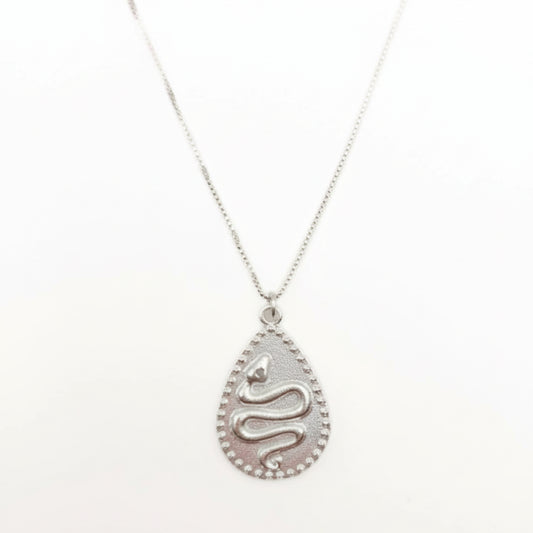 Collar serpiente plata - Collar Jervis Plata