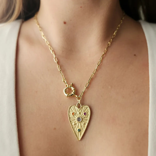 Collar enchapado en Oro 18K - Collar Sydney