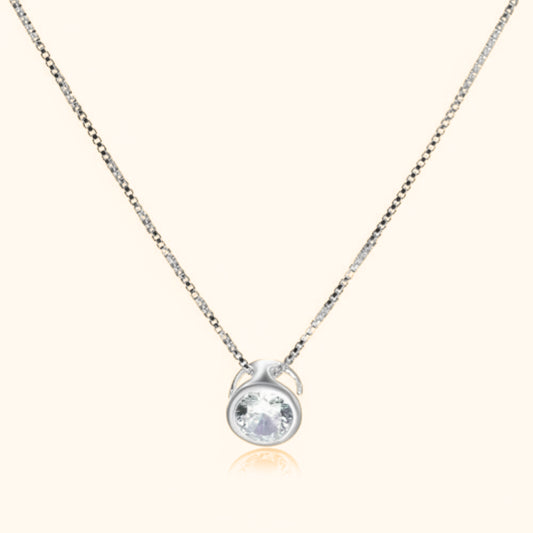 Collar Punto de Luz Plata 925 - Collar Melbourne Plata