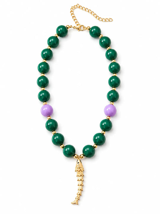 Collar Fish Verde